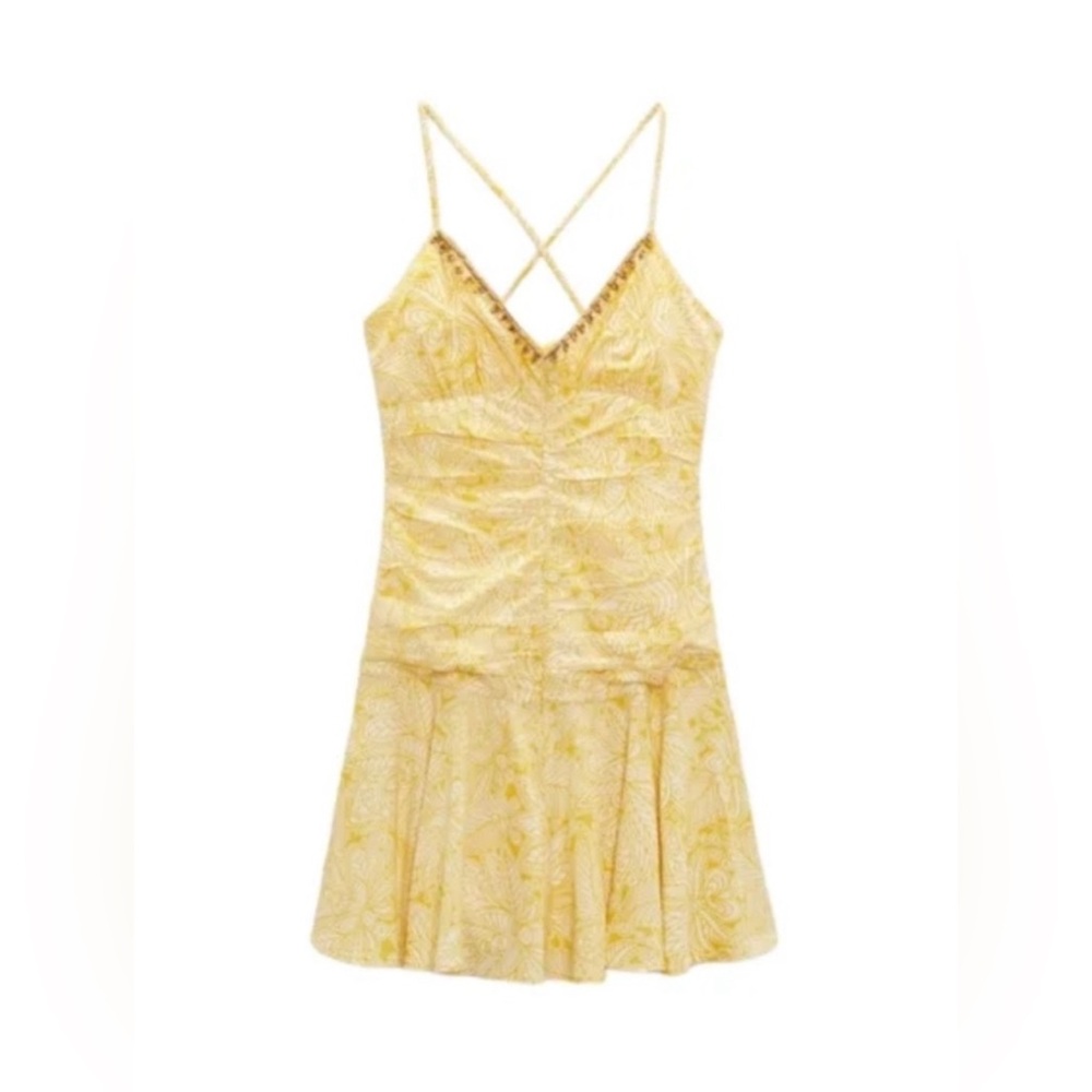 Zara Yellow Mini Dress